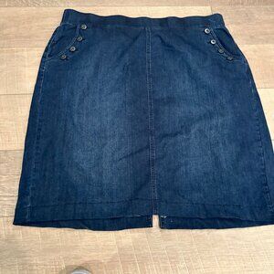 EST 1946 DENIM WOMENS 20W DENIM SKIRT